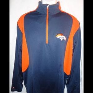 Antigua Denver Broncos NFL Delta Quarter Zip Shirt
